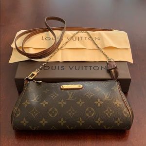 Louis Vuitton monogram Eva clutch with strap